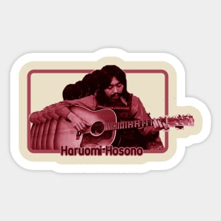 Haruomi Hosono Psychedelic Fan Design Sticker